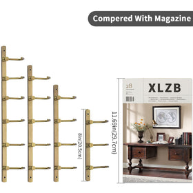 WINCASE wall-mounted-brass-hardware saves space while elevating room decor.