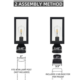 Windben lamp with E26 base offers flexible bulb options.