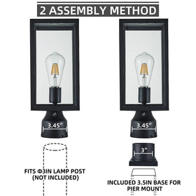 Windben outdoor post lantern, wet-location rated, reliable for patios and entrances.