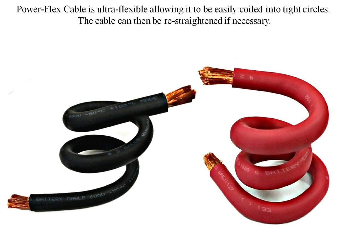 WindyNation WNI 2/0 AWG red cable for battery connections