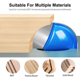 Wingsflee Core Box Router Bit Round Nose 5/16 inch for smooth cuts
