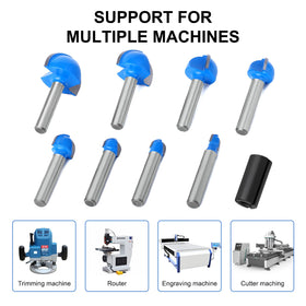 Wingsflee Core Box Router Bit Round Nose 7/8 inch for larger grooves