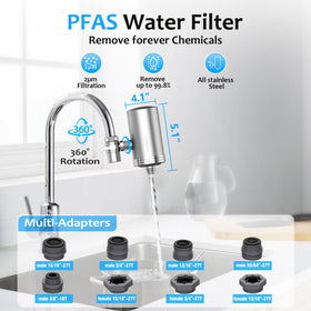 WINGSOL faucet with 360° rotating head for easy access