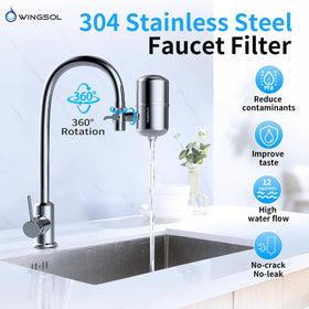 WINGSOL high-flow 0.5 GPM delivers steady water with no wait