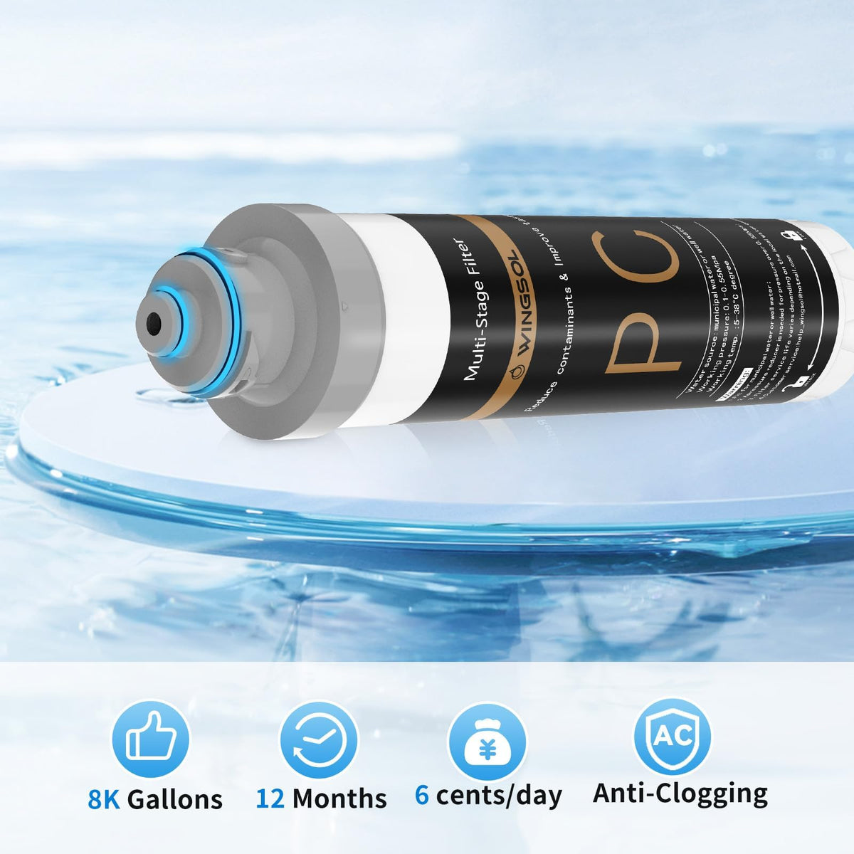WINGSOL cartridge helps deliver better-tasting water