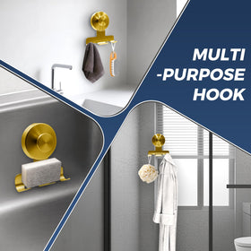 WingWider heavy-duty razor holder in shower helps organize bathroom essentials
