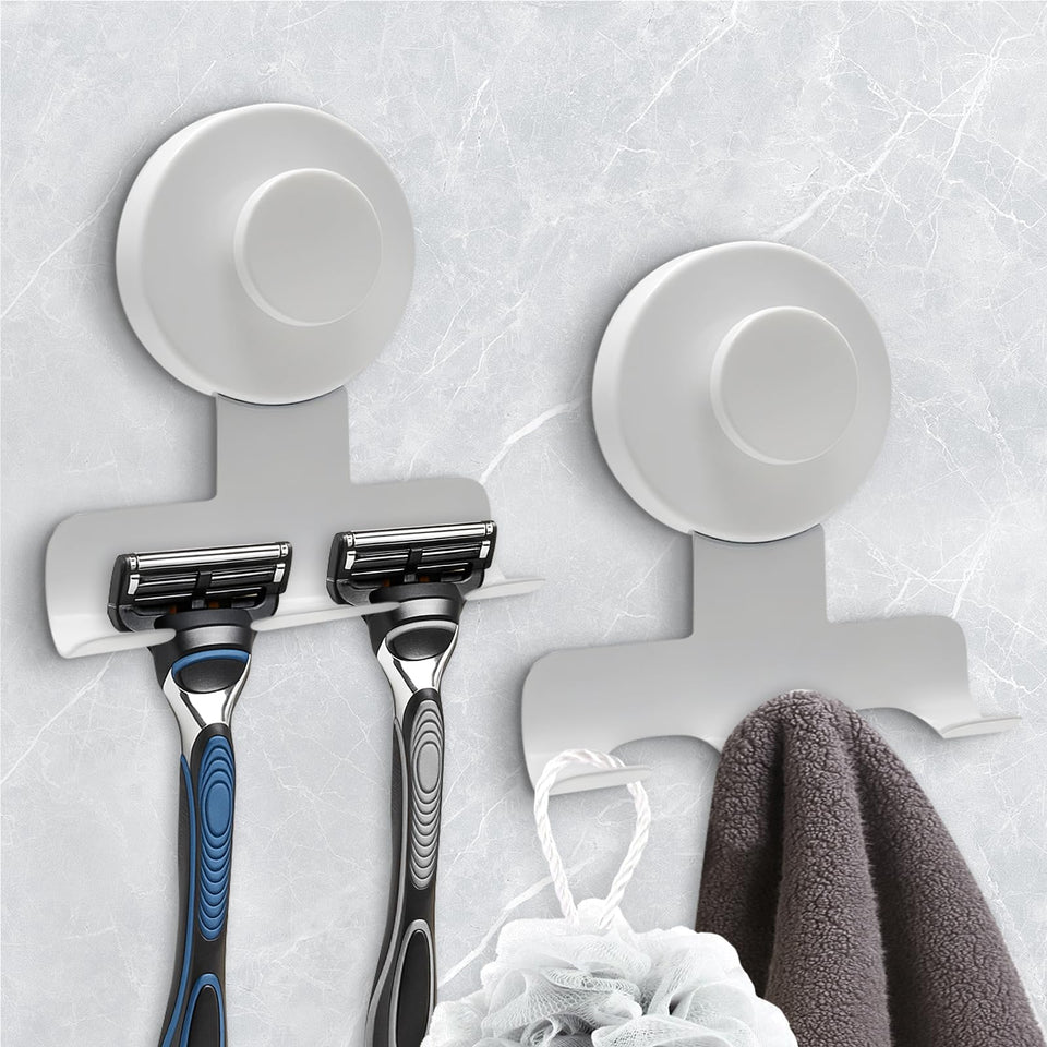 WingWider razor holder with 7kg capacity keeps razors dry and organized.