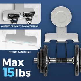 WingWider removable and reusable design makes repositioning effortless in the shower.