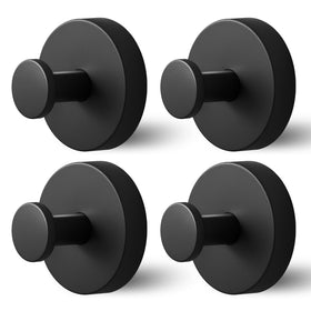 WingWider shower hooks secured inside the shower on tile showing towel hanging use