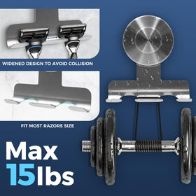 WingWider tool-free installation makes upgrading shower storage effortless.