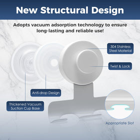 WingWider tool-free installation demonstrates simple, secure wall mounting on tile.
