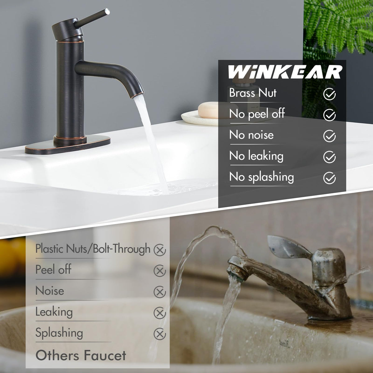 WINKEAR installation kit includes hoses and hardware for fast setup