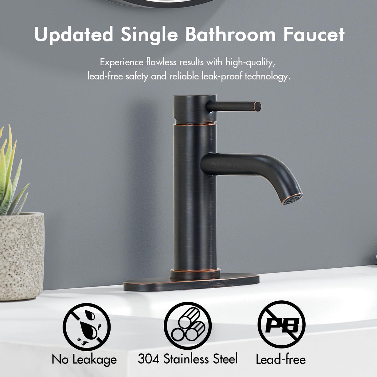 WINKEAR bathroom faucet pop-up drain installation demonstrates quick, tool-free setup