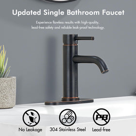 WINKEAR bathroom faucet pop-up drain installation demonstrates quick, tool-free setup