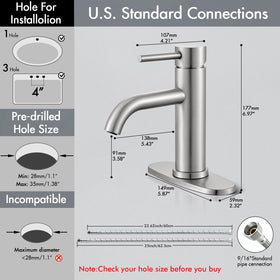 WINKEAR brushed-nickel faucet flexible hoses enable reliable connections