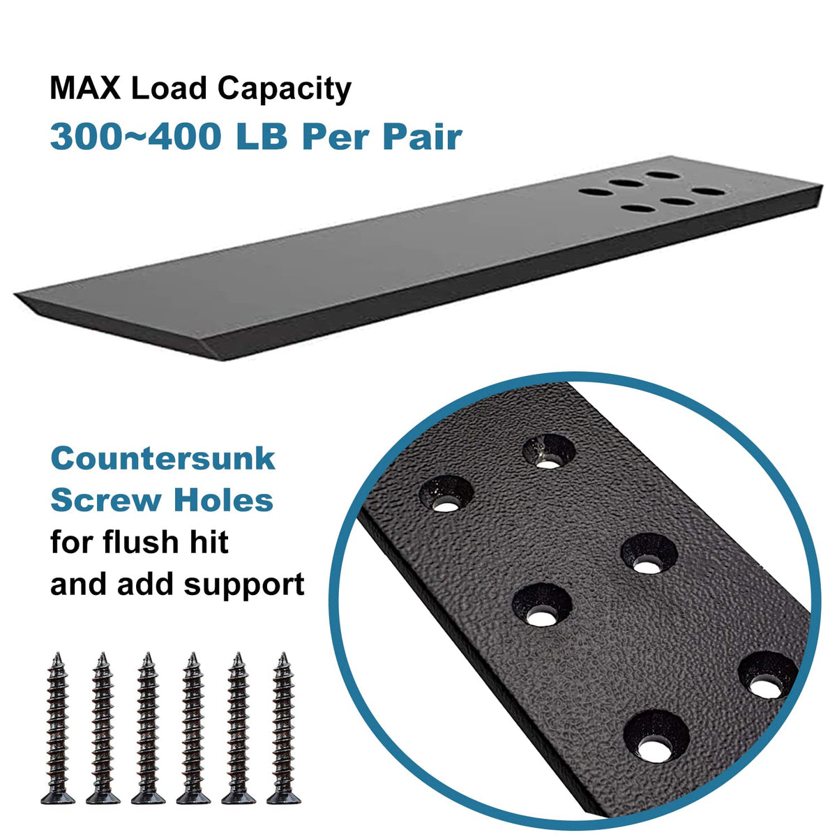 WINKER Heavy-Duty Steel bracket ensures durable under-counter support for granite and quartz.