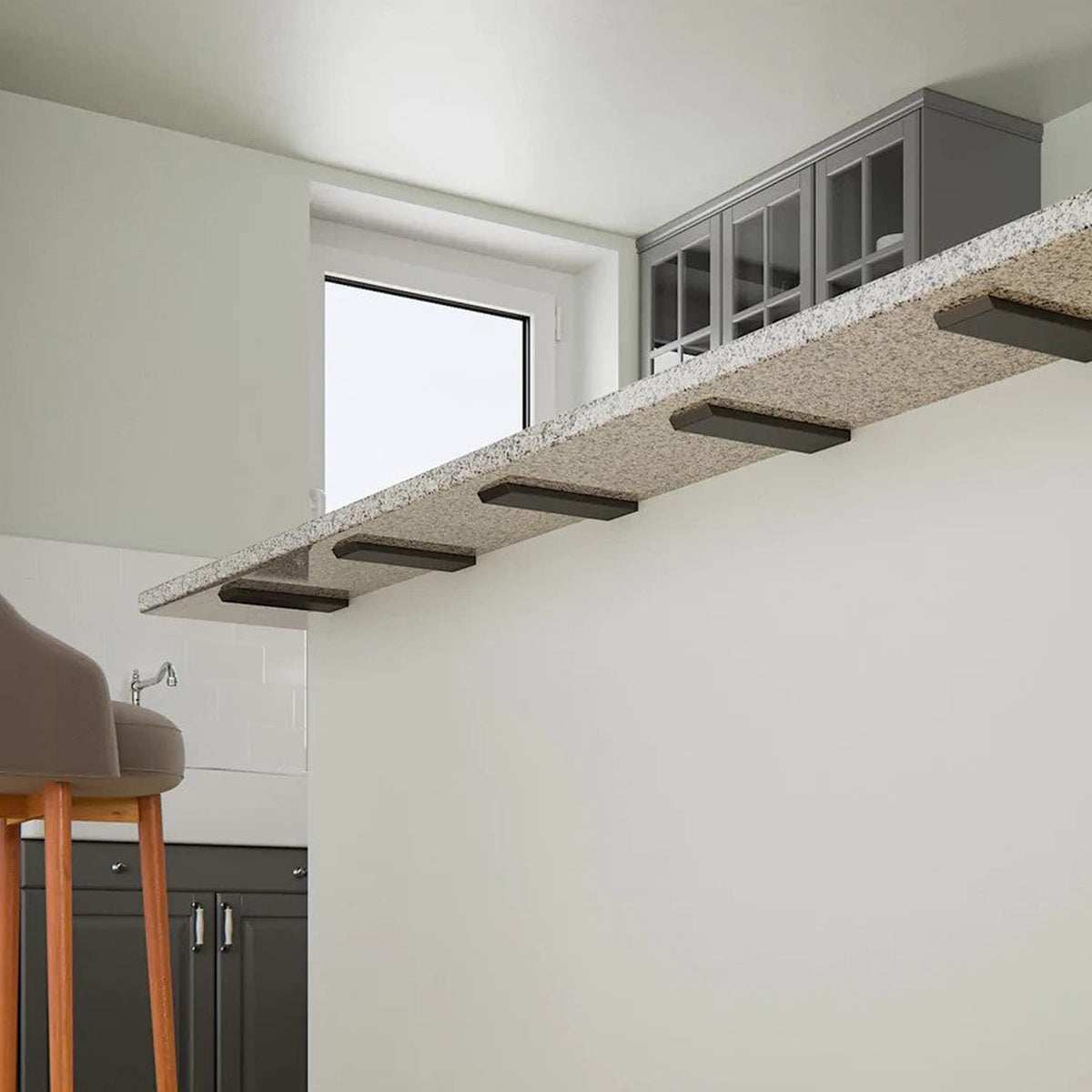 WINKER Three-pack brackets offer value and reliable support for multiple overhangs.