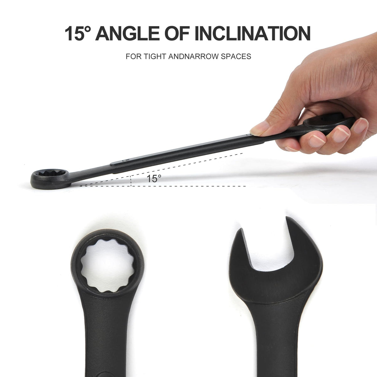 WINMAX TOOLS AUTOMOTIVE 1-11/16 inch wrench in ergonomic grip.