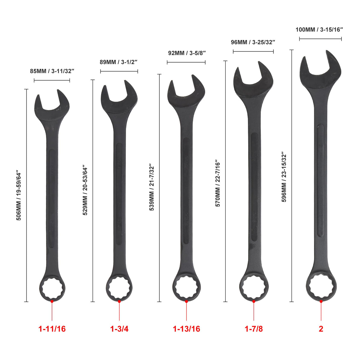 WINMAX TOOLS AUTOMOTIVE 1-7/16 inch jumbo wrench close-up.