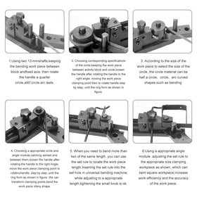 WINMAX mini bending bender 6mm shaft enables stronger bends in metal.