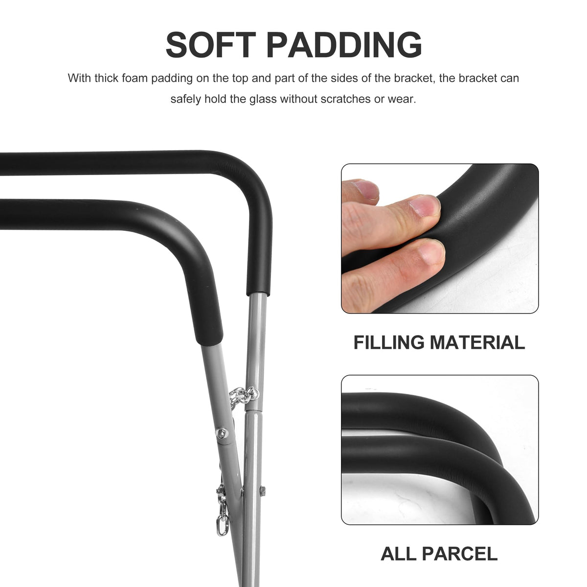 WINMAX Tools steel frame with foam padding protects delicate surfaces