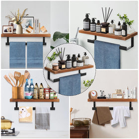 Winmien kitchen towel hanger near the sink for easy access.