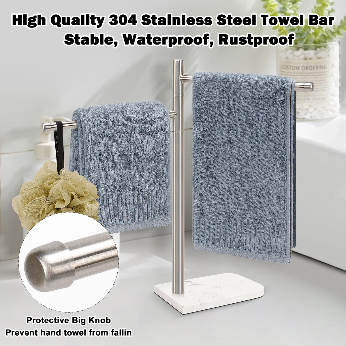 Winmien modern bathroom design with sleek brushed nickel finish