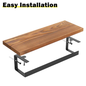 Winmien wood shelf detail highlights natural grain and warmth.