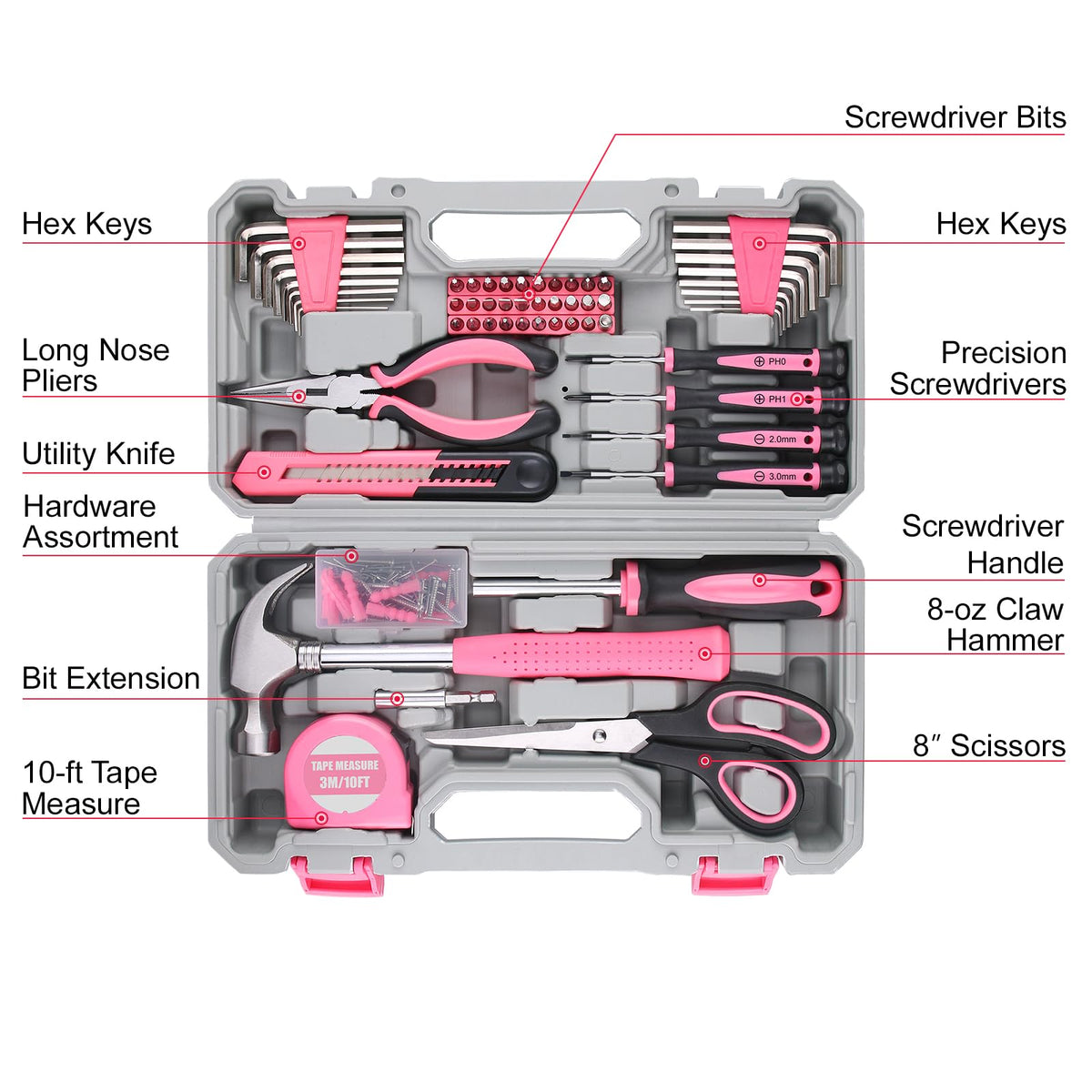 WINNER hex key wrenches set for versatile home fastener work.