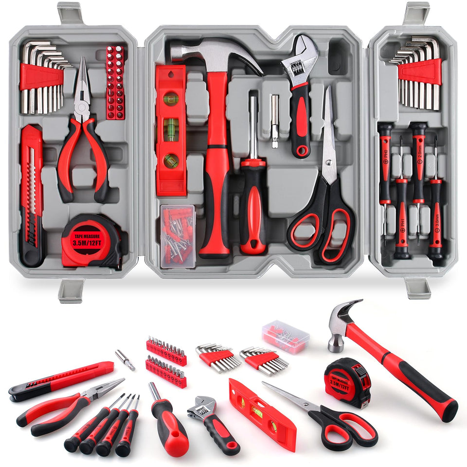 WINNER 160-piece tool kit in a compact case for easy storage and on-the-go projects.