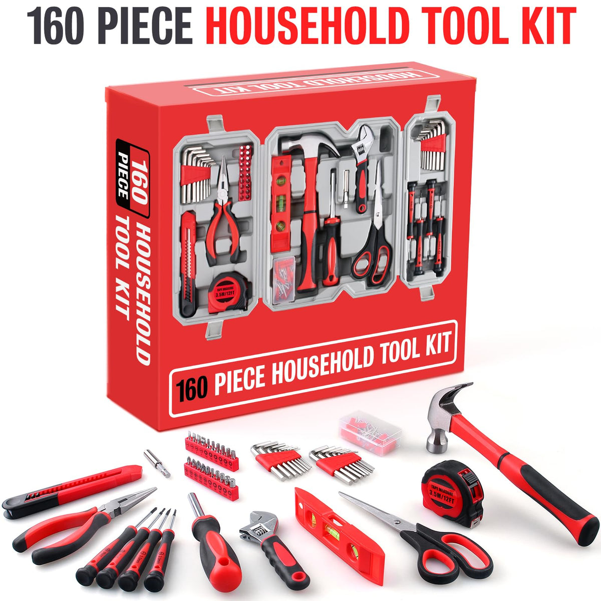 WINNER fasteners and small components organized in case for handy repairs.