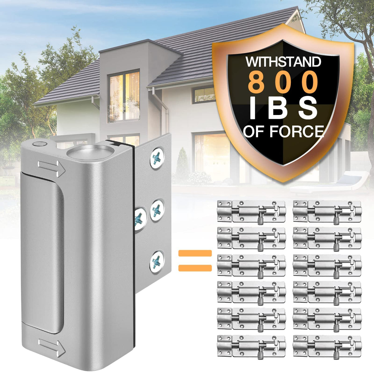 WINONLY 800lbs reinforcement lock side view shows strength