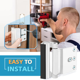 WINONLY spring-loaded door lock adds reliable childproof safety.