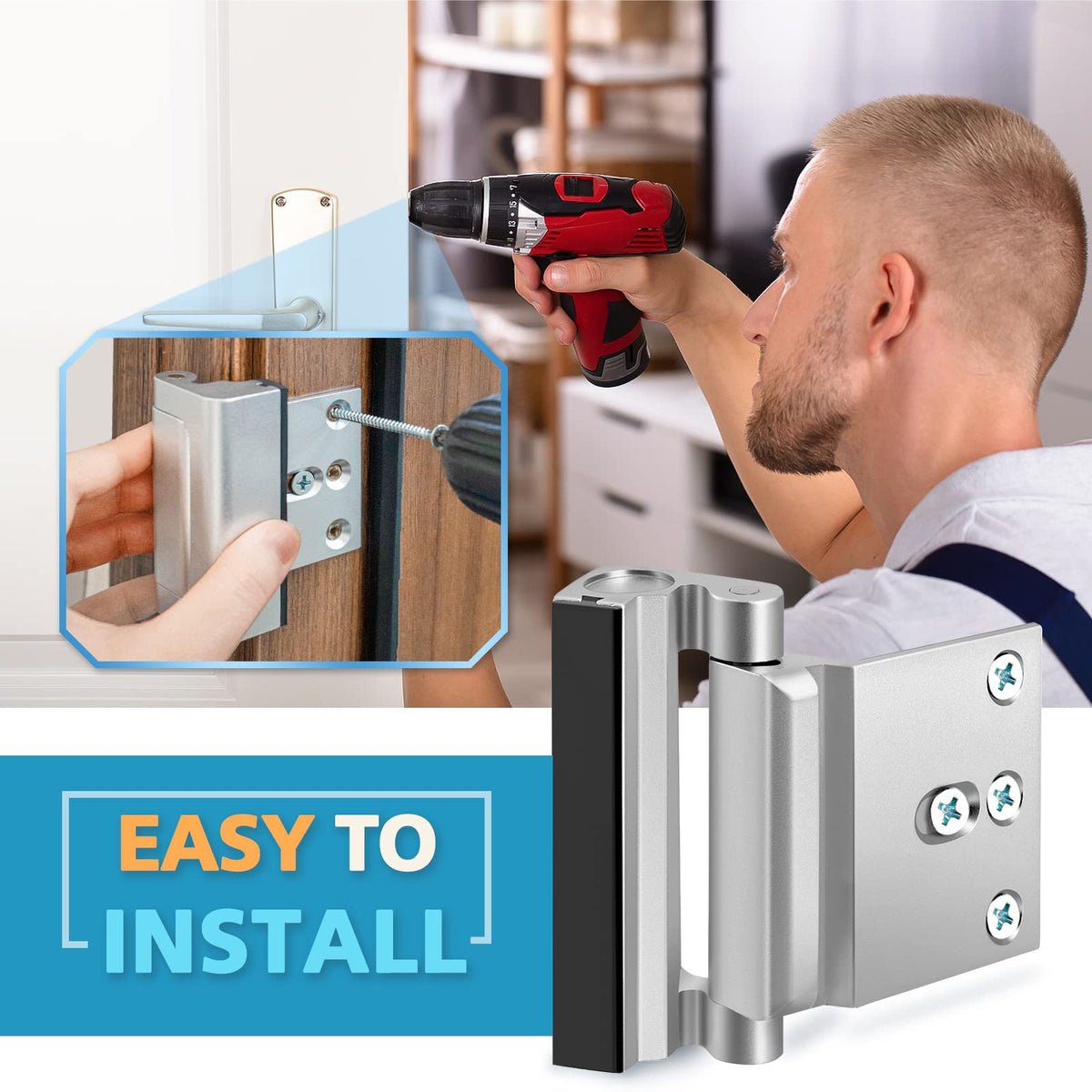 WINONLY tamper-resistant interior lock for extra security