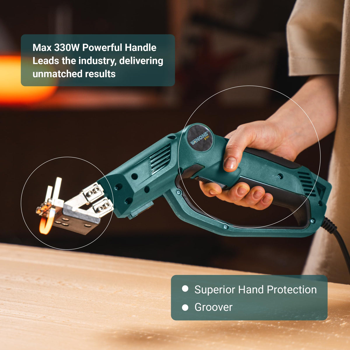 WINONS 8-inch hot knife blade in action for smooth EPS cuts