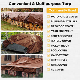 Winpull tarp easy to store and transport for on the go tasks.