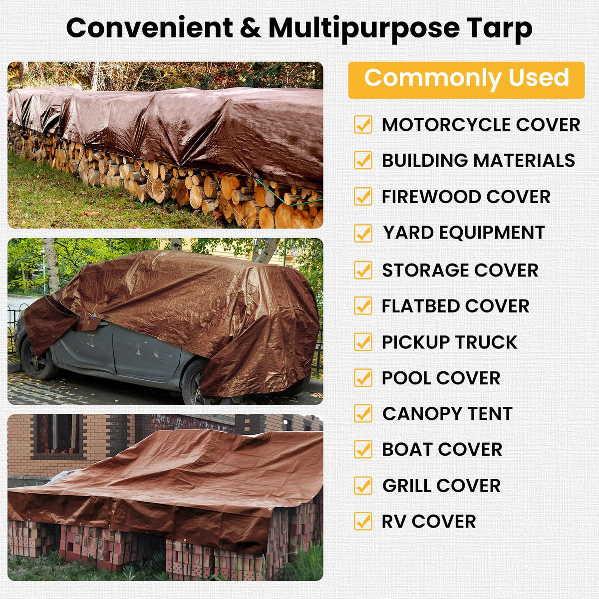 Winpull Tarp durable storage and quick shelter option