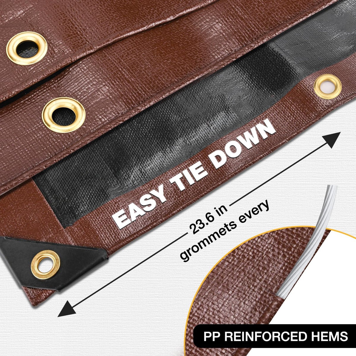 Winpull tarp UV resistant and weatherproof for year-round protection
