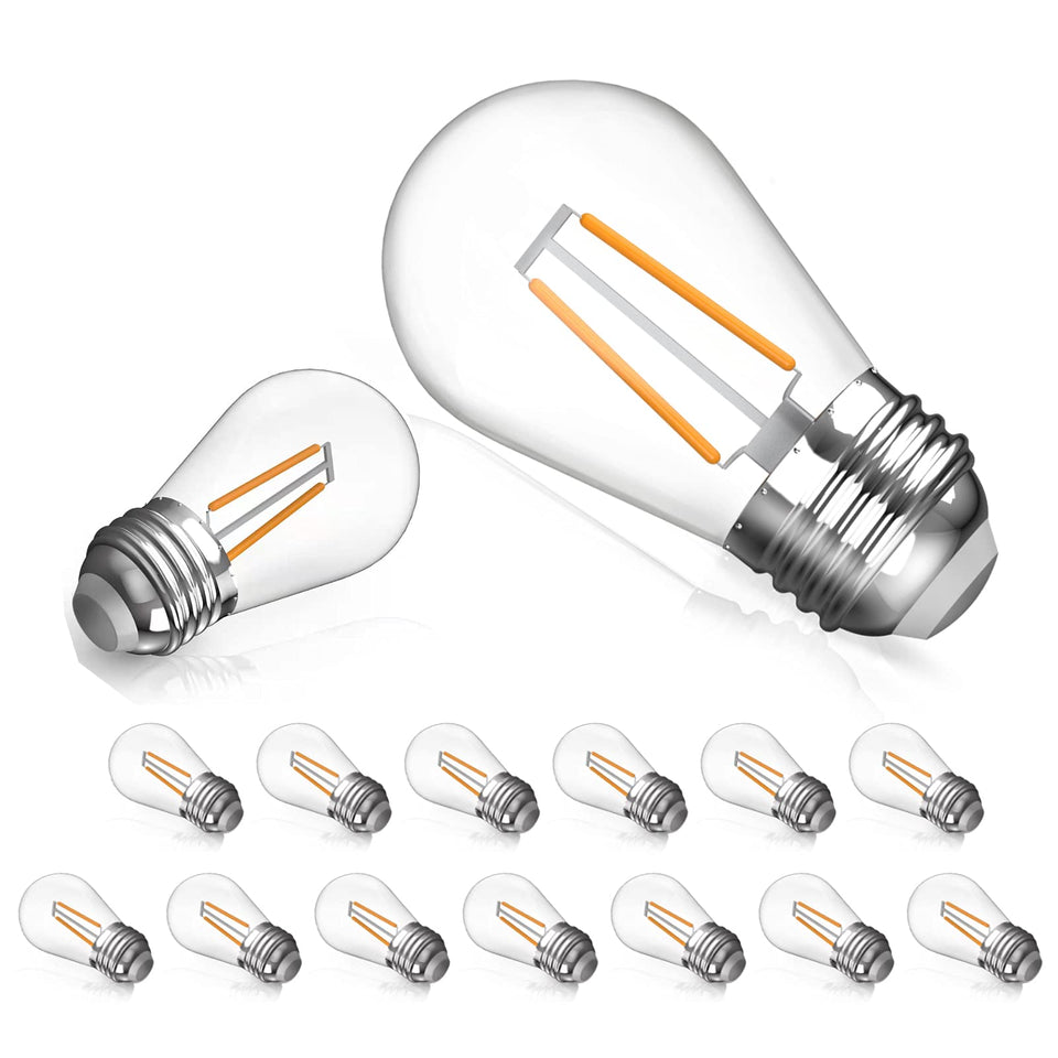 winsaLED 15-pack bulbs for outdoor string lights ready for quick replacement
