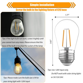 winsaLED 2700K soft white glow for patios and cafes