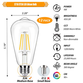 winsaLED 4W filament bulb delivers energy-efficient warm light