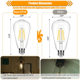 winsaLED E26 base bulb easy installation for quick upgrades