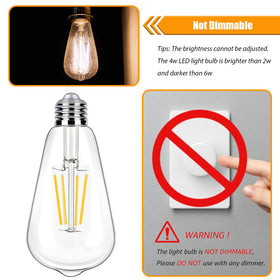 winsaLED non-dimmable bulbs provide fixed brightness