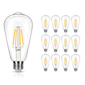 winsaLED ST19 teardrop bulb with clear glass for vintage ambiance
