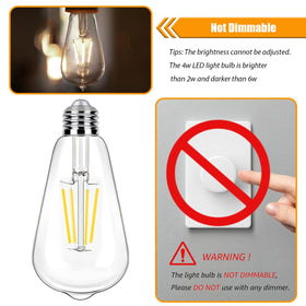 winsaLED clear glass teardrop design enhances color accuracy with 90+ CRI.
