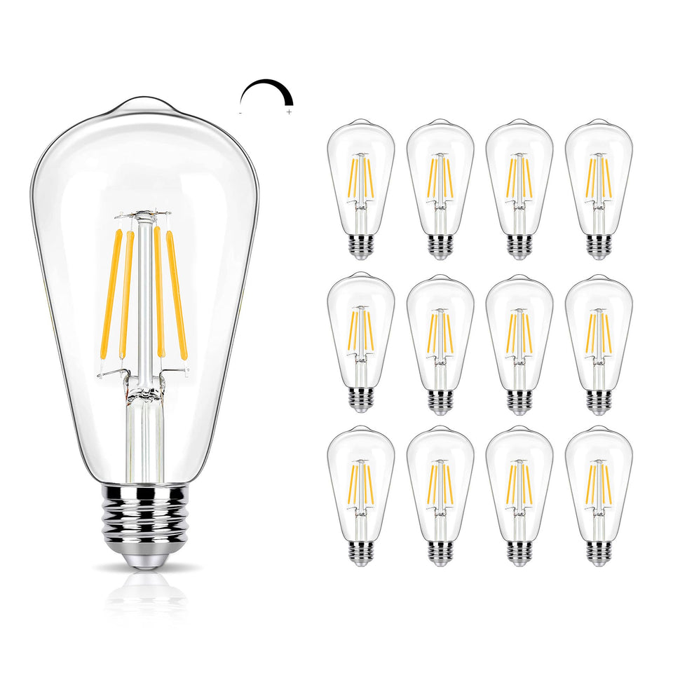 winsaLED edison bulb 40W equivalent 3000K warm white ideal for living room fixtures