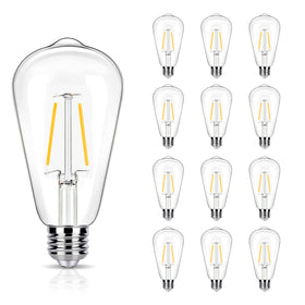 winsaLED Edison bulb with soft warm 2700K glow for lamps