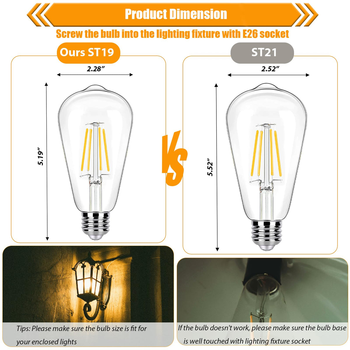 winsaLED wet-rated bulb suitable for indoor and outdoor use