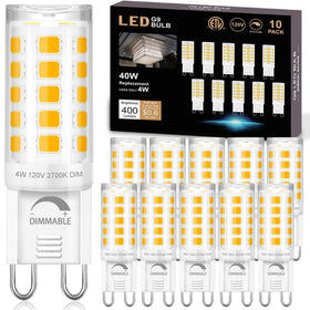 Winshine dimmable G9 LED bulb 2700K soft white glow for cozy ambiance.