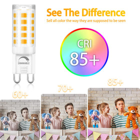 Winshine G9 LED with CRI 85+ renders colors accurately.